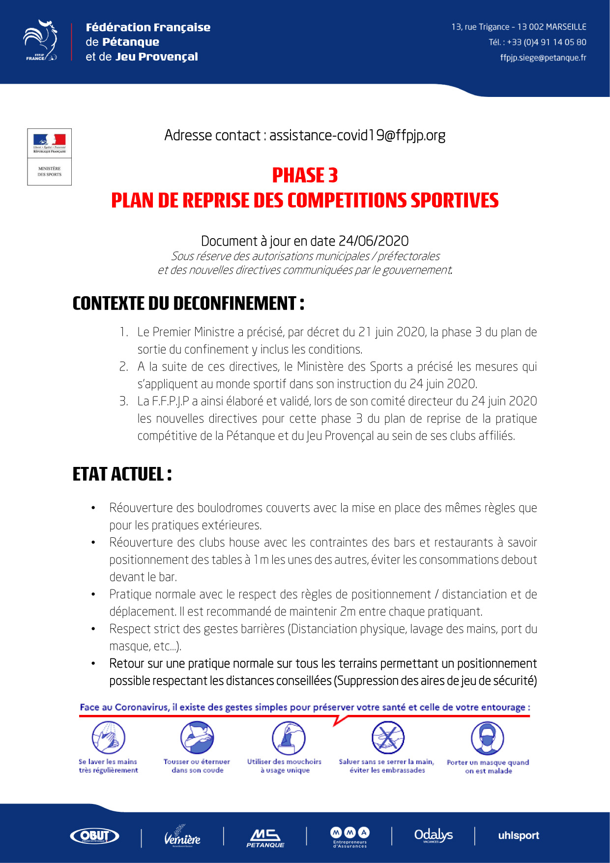 Calendrier Petanque Gard 2022